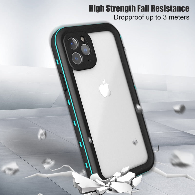 Green Color Case - For iPhone 11 X XR Xs Pro Max SE 2020 Case, 3M IP68 Waterproof Shockproof Outdoor Diving Case Cover For iPhone XS XR - 380230 Find Epic Store