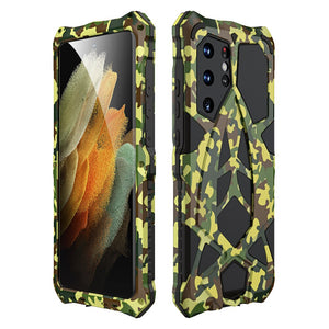 Metal Armor For Samsung Galaxy S21 Ultra 5G Case, Roadster Phone Case 360 All Round Coverage Protection Cool Travelling Cover - 380230 for Galaxy S21 / Camouflage / United States|with Packaging Find Epic Store