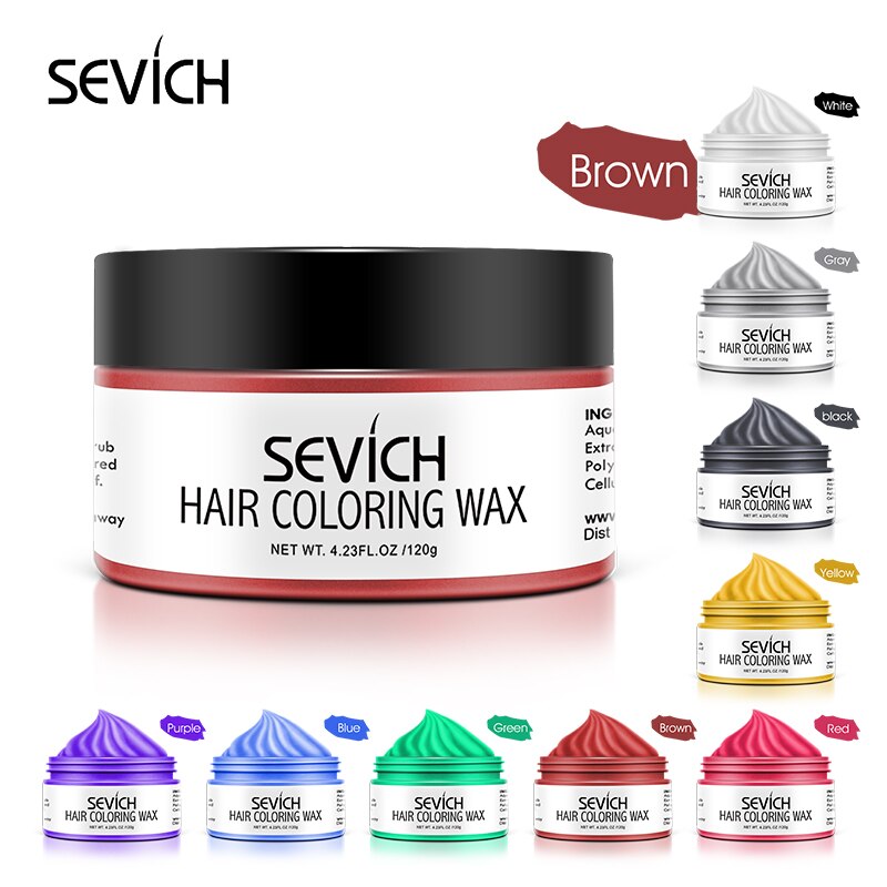 Sevich 9 Colors Unisex Hair Color Wax Temporary Hair Dye Strong Hold Disposable Pastel Dynamic Hairstyles Black Hair Color Cream - 200001173 Find Epic Store
