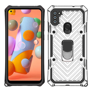 Car Mount Covers for Samsung Galaxy A01 A11 A21 Magnetic Kickstand Case for Samsung Galaxy A21S A31 Cases Military Protective - 380230 For Samsung A31 / Silver / United States Find Epic Store