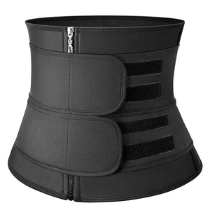 Faja Shapewear Neoprene Sauna Waist Trainer Corset Sweat Belt for Women Weight Loss Compression Trimmer Workout Fitness - 31205 Balck-zip 2 belt / S / United States Find Epic Store