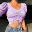 Women Casual Short Crop Top - 200000790 BS0152-2 / S / United States Find Epic Store