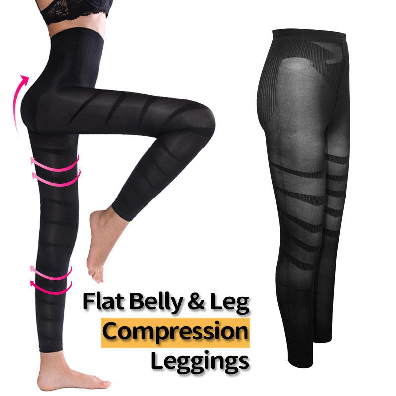 Anti Cellulite Compression Leggings Leg Shapewear Body Shaper Women Slimming Sheath Thigh Sculpting Slimmer Waist Trainer Pants - 31205 Find Epic Store