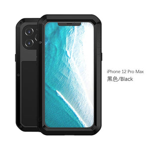For Apple iPhone 12 Pro Max Case, LOVE MEI Shock Dirt Proof Water Resistant Metal Armor Cover Phone Case for iPhone 12 Mini - 380230 Find Epic Store