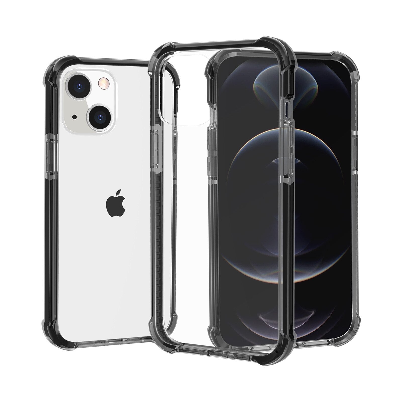 For iPhone 13 Pro Max 13 Mini Case Clear Heavy Duty Protective Crystal Back Cover with Shockproof Bumper Casefor iPhone 13 Pro - 380230 for iPhone 13 / Black / United States Find Epic Store