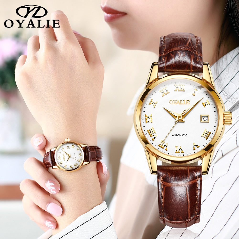 New Fashion Leather Date Automatic Luxury Watch - 200363143 Find Epic Store