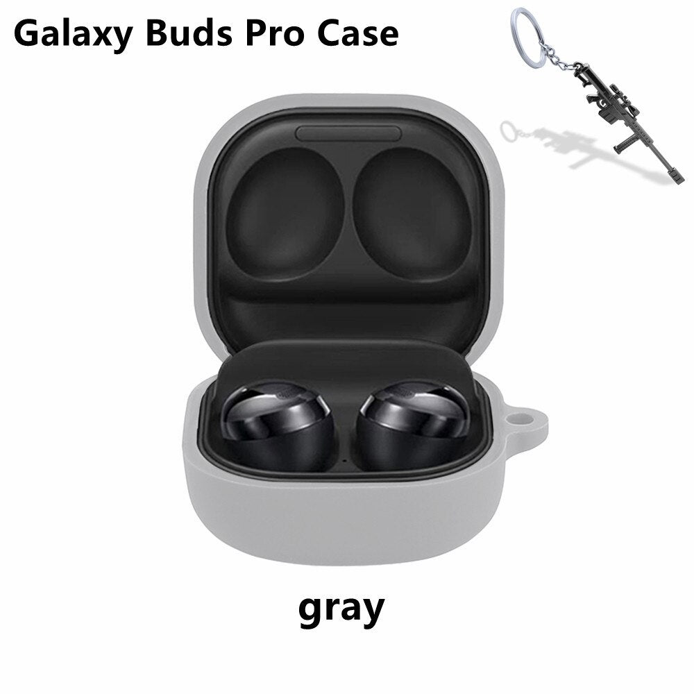 Case for Samsung Buds live/Pro Cover Shell Accessories Earphone Protector Anti-drop Shockproof Soft Silicone for Samsung Galaxy - 200001619 United States / gray Pro Find Epic Store