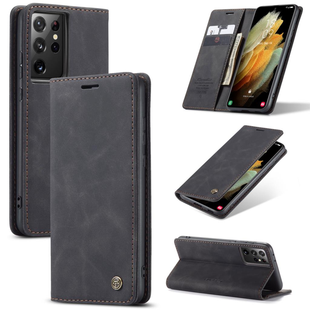 Black Color Retro Flip A51 A71 A52 A72 Case For Samsung Note 20 Ultra S20 S21 Ultra S20 FE S8 S9 S10e Plus S7 Edge Magnet Card Holder - 380230 Find Epic Store