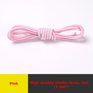 Semicircle Shoelaces Elastic Kids Adult Safety No Tie Shoelace Suitable For All Kinds Of Shoes Leisure Sneakers Lazy Laces - 3221015 Pink / United States / 100cm Find Epic Store