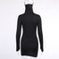 Turtle Neck Mask Sheath Long Sleeve Dress - 200000347 Find Epic Store