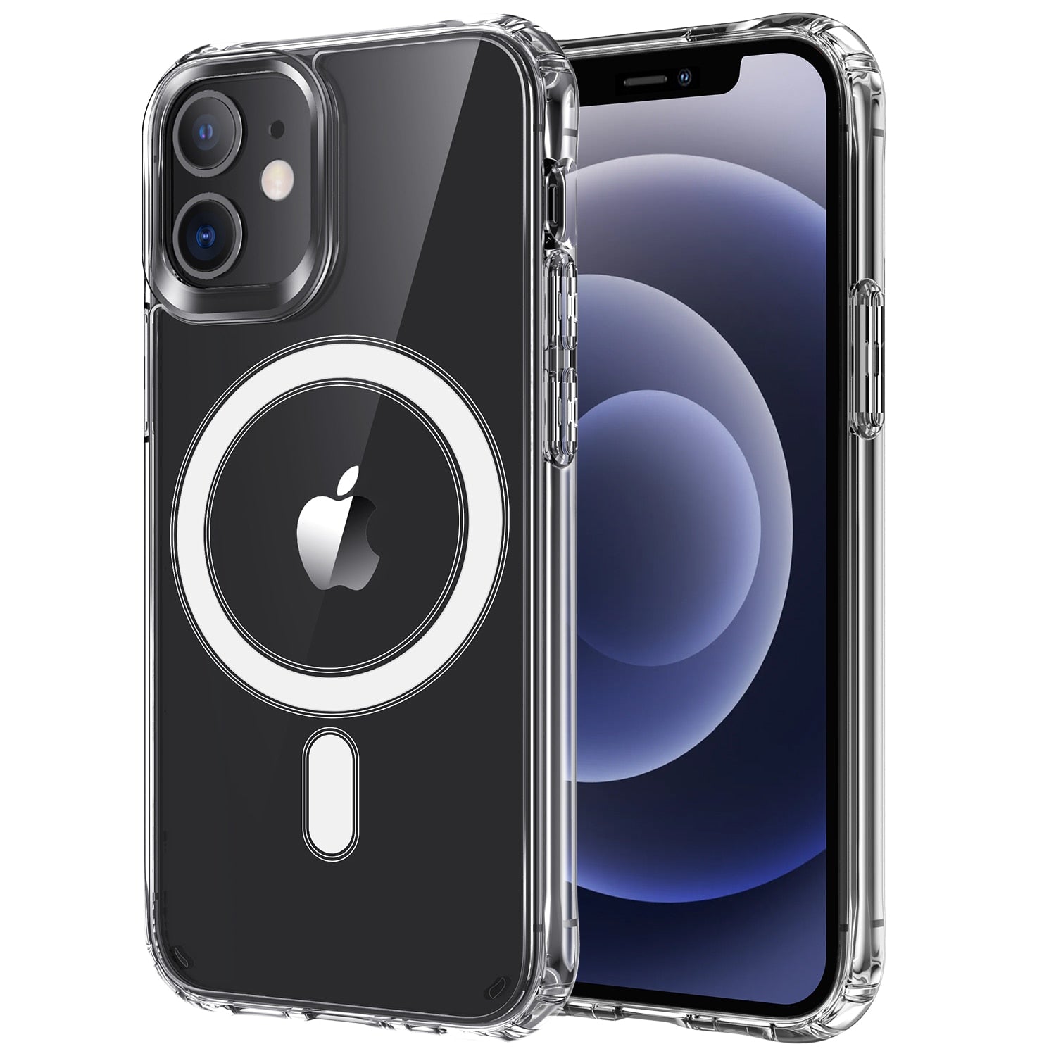 Transparent Case For iPhone 12 Pro Max Magnetic Clear Back Cover Wireless Charger Case Shockproof For iPhone 12 Mini Phone Cases - 380230 Find Epic Store