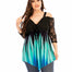 6XL Plus Size Off Shoulder Lace Long Sleeve Black Blouse - 200000346 Sky Blue / L / United States Find Epic Store