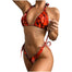 2 Pieces Bikini Print Set Swimsuit - 200000600 Red / S / United States Find Epic Store