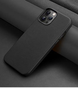 For iPhone 12 Pro Max case, Premium Real Leather Case Support Wireless Charging, Slim Non-Slip Grip Scratch Resistant Case Cover - 380230 for iPhone 12 Mini / Black / United States Find Epic Store