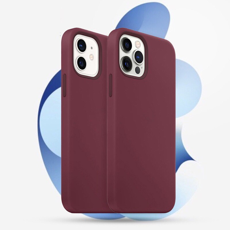 For iPhone 12 Pro Max 12 Mini Case Support For Magnetic Wireless Charging Luxury Silky Magnetic Adapt Magsafe Sillicone PC Case - 380230 for iPhone 12 Mini / Wine Red / United States Find Epic Store