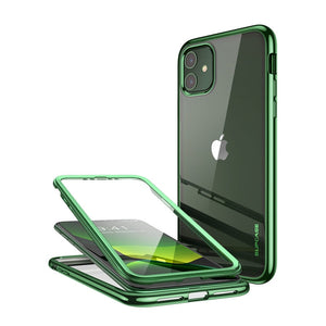 For iPhone 11 Case 6.1 (2019) UB Electro Metallic Electroplated + TPU Full-Body Hybrid Case with Built-in Screen Protector - 380230 Green / United States Find Epic Store