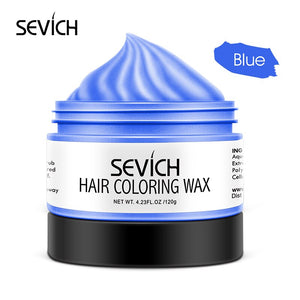 Sevich 9 Colors Unisex Hair Color Wax Temporary Hair Dye Strong Hold Disposable Pastel Dynamic Hairstyles Black Hair Color Cream - 200001173 United States / Blue Find Epic Store