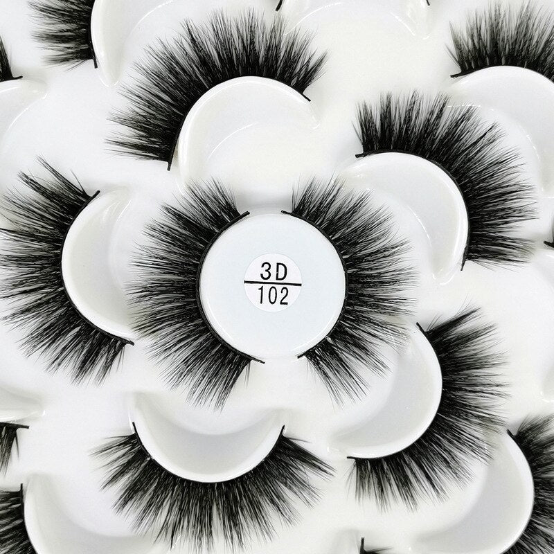 7/10 long makeup 3d natural thick false eyelashes - 200001197 3D102 / United States Find Epic Store