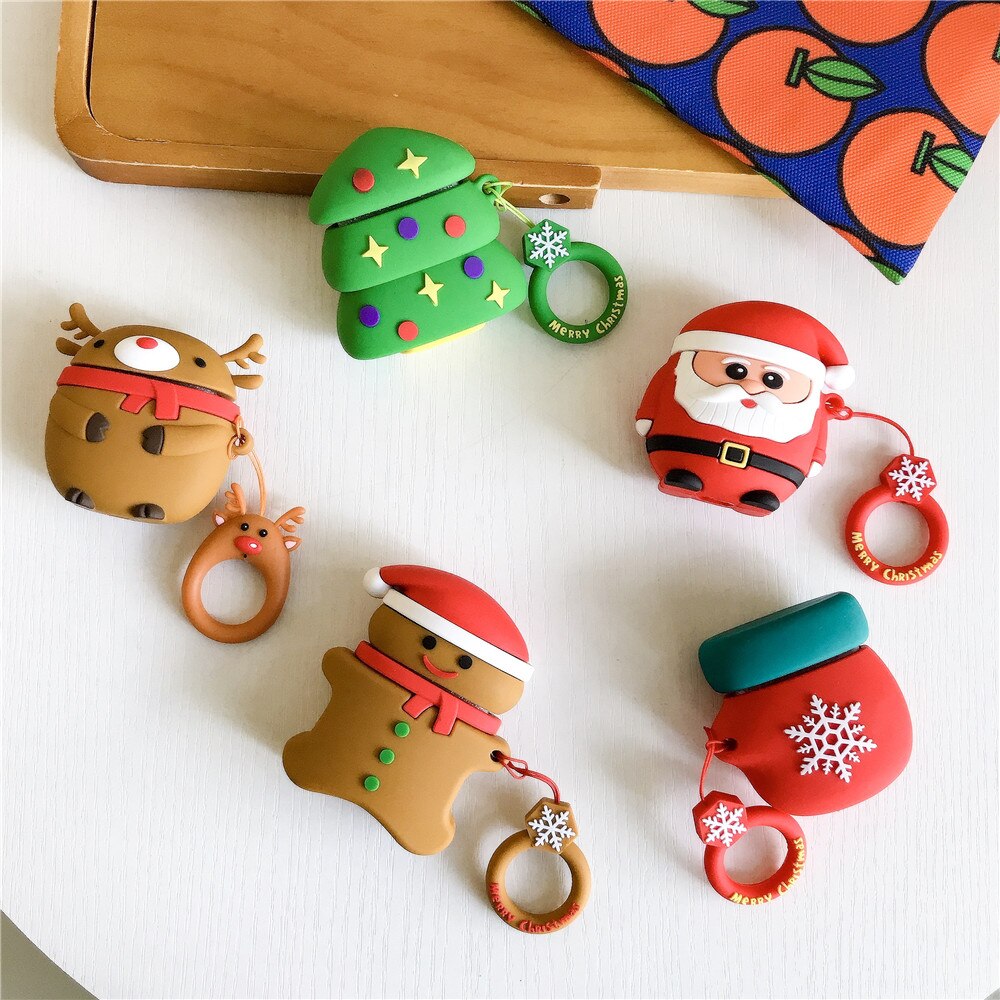 Silicone Cute Cartoon for AirPods Accessories AirPods Case Unique Designed for Kids Girls Boys(Santa Claus)for airpods Case - 200001619 Find Epic Store