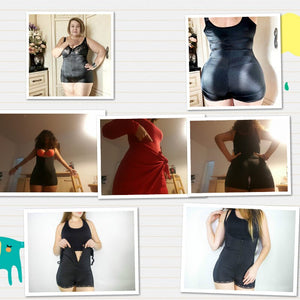 Women Latex Full Body shapewear Modeling Strap Waist Trainer Underbust Slimming Bodysuit Jumpsuit Zipper&Hooks Slimming Corset - 31205 Find Epic Store