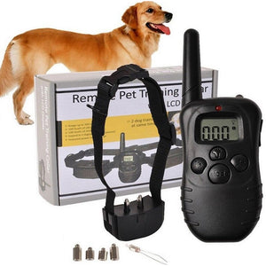 300 Electronic Dog Collar Remote Control Dog Collars With Static Shock, Vibration, Beep Modes LCD Electric Dog Shock Collar - 200003746 as show / United States Find Epic Store