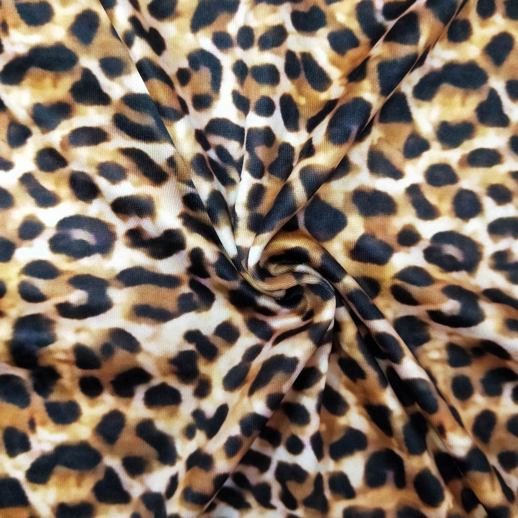 Turtleneck Long Sleeve Leopard Print Dress - 200000347 Find Epic Store