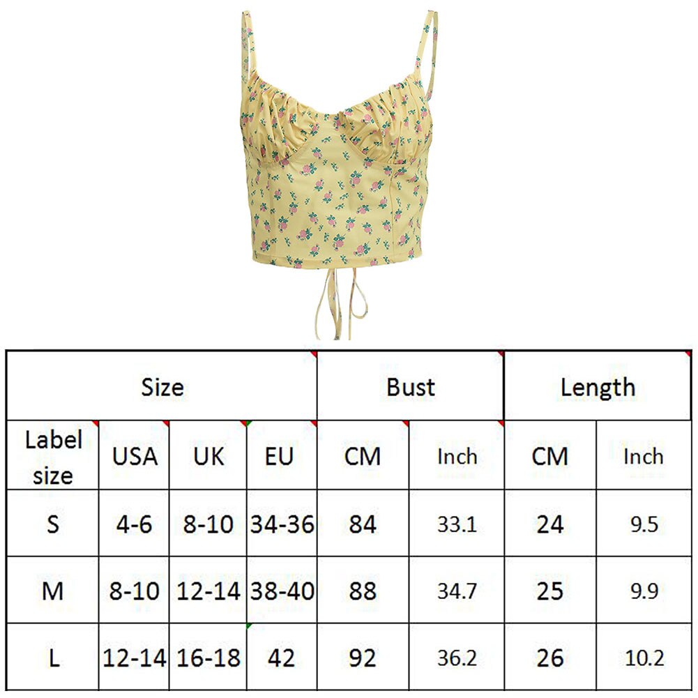 Floral Print Y2k Lace Up Patchwork Sexy Sleeveless Camisole Top - 200000790 Find Epic Store