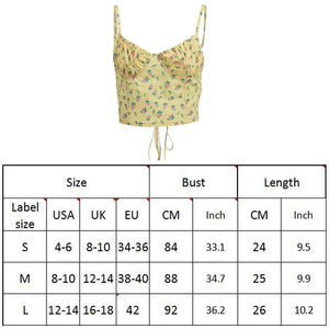 Floral Print Y2k Lace Up Patchwork Sexy Sleeveless Camisole Top - 200000790 Find Epic Store
