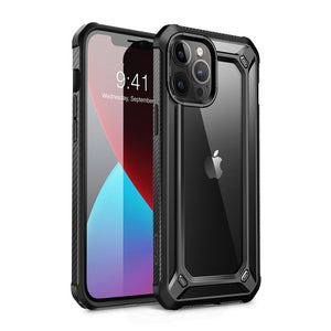 For iPhone 12 Pro Max Case 6.7 inch (2020) UB EXO Series Premium Hybrid Protective Clear PC + TPU Bumper Case Back Cover - 380230 PC + TPU / Black / United States Find Epic Store