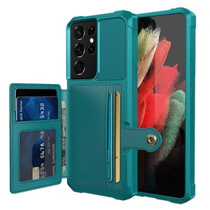 Car Magnetic PU Leather Wallet Phone Case for Samsung Galaxy Note 20 S10 S20 Ultra S9 Plus Note 10 Soft TPU Shockproof Cover - 380230 For Galaxy S9 / Green / United States Find Epic Store
