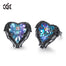 Stud Earrings Embellished with Crystals Women Earrings Angel Wing Heart Earrings Fashion Ear Jewellery Gifts - 200000171 Purple Black / United States Find Epic Store