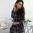 Red Plaid Long Sleeve Dress - 200000347 Find Epic Store