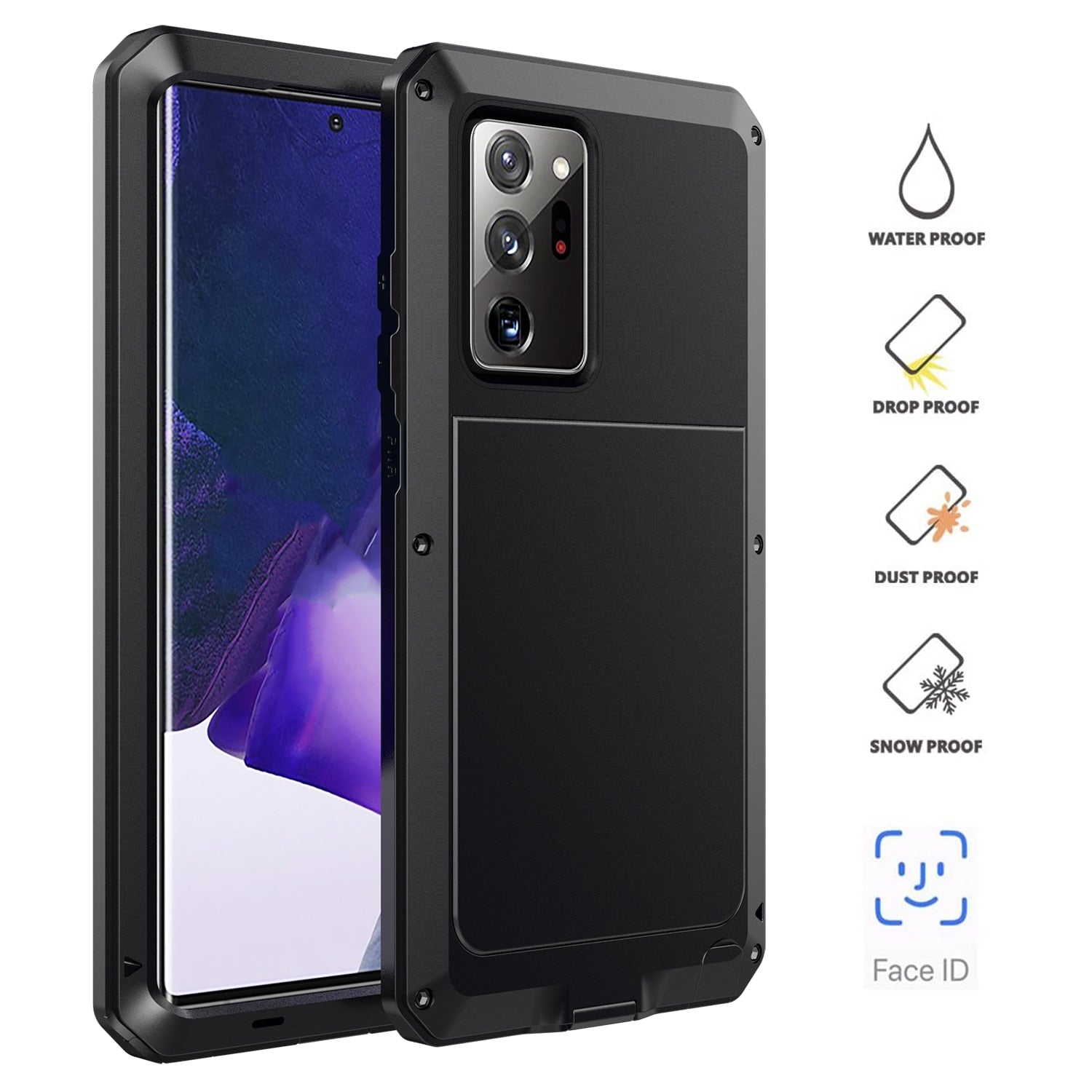 For Samsung Galaxy Note 20 Ultra Case Aluminum Metal Case Original Shockproof Drop Heavy Duty Protection Doom Armor for note20U - 380230 Find Epic Store