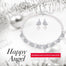 Luxury Jewelry Wedding Set Angel Wings Green Heart Crystal Bridal Necklace Earrings Set with Pearl New Design 2020 - 100007324 Find Epic Store