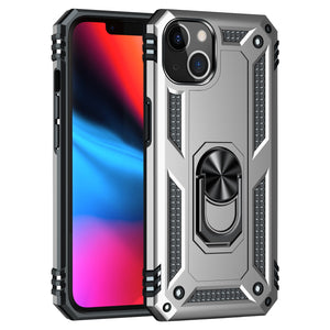 Design for iPhone 13 & iPhone 13 Pro Max Case, Military Grade Protective Phone Case Cover with Enhanced Metal Ring Kickstand - 380230 for iPhone 13 / Silver / United States Find Epic Store