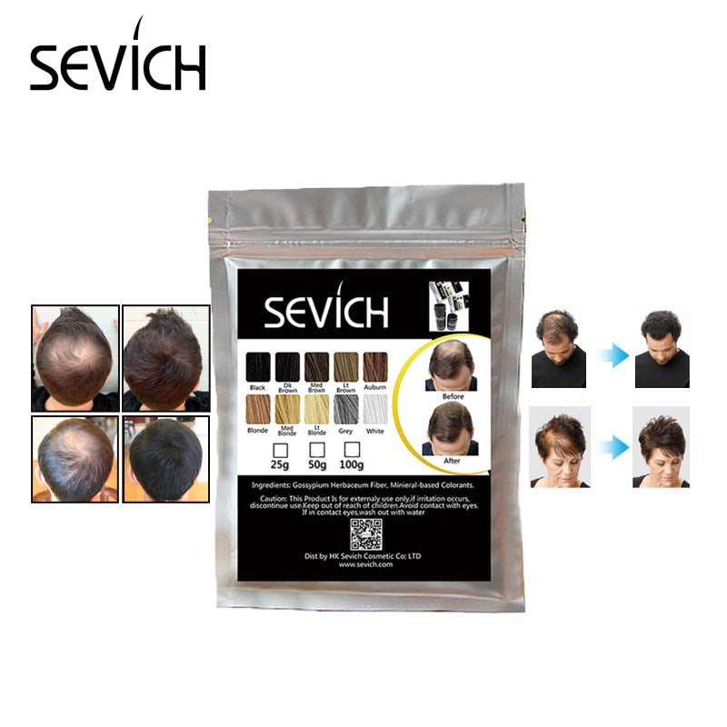 Sevich 100g hair loss product hair building fibers keratin bald to thicken extension in 30 second concealer powder for unsex - 200001174 Find Epic Store