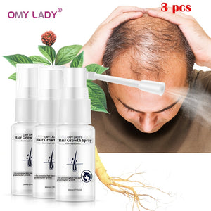 OMY LADY Anti Hair Loss Hair Growth Spray Essential Oil Liquid For Men Women Dry Hair Regeneration Repair Hair Loss Products - 200001174 United States / 60ml Find Epic Store