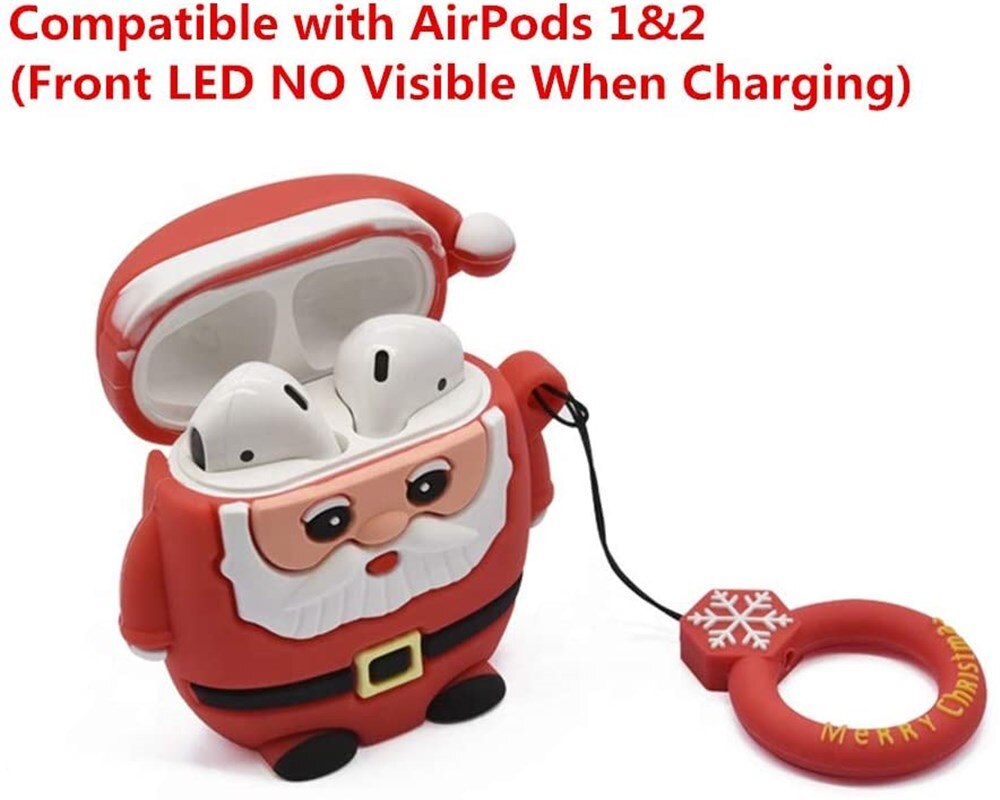 Silicone Cute Cartoon for AirPods Accessories AirPods Case Unique Designed for Kids Girls Boys(Santa Claus)for airpods Case - 200001619 Find Epic Store