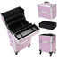 3 In 1 Pink Metal Aluminum Cosmetic Makeup Case - 380420 Find Epic Store