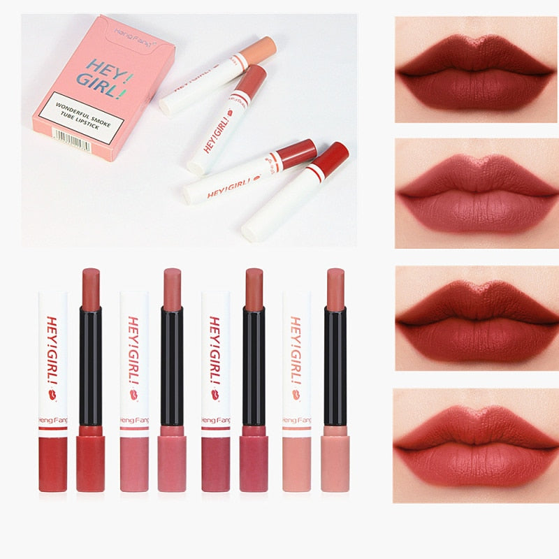 Fashion 4 Colors Velvet Matte Cigarette Lipstick - 1 Set 4Pcs / Full Size 5 Find Epic Store