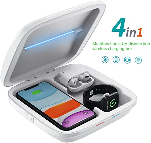 4 IN 1 Multifunctional Household Sterilizer Box For Phone Mask Watch - White Find Epic Store
