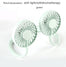 Neck Band Fan Portable Mini Double Wind Head Neckband Fan with USB Rechargeable Air Cooler for Traveling Outdoor Office Portable - light x Aromatherapy 8 Find Epic Store
