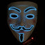Vendetta Led Luminous Mask - Blue / Battery Style Find Epic Store