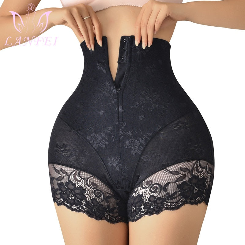 Sexy Lace High Waist Body Shaper Shorts for Tummy Control Shaper Wear Belly Control - 0 black / XS Find Epic Store