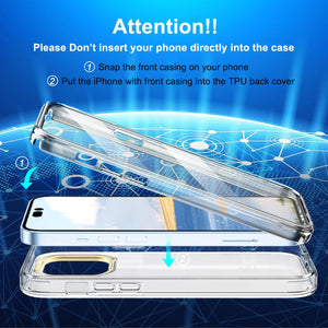 Case for iPhone 14 Pro Max 14 Max 2022 Protective Rugged TPU Case with Built-in Screen Protector - 0 Find Epic Store