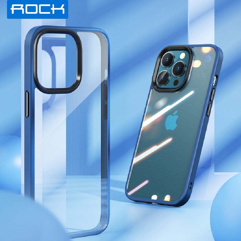 Transparent Bumper Case for iPhone 14 Pro Max,ROCK Cover Anti-Scratch Ultra Hybrid Hard Clear Back Soft Panel Case for iPhone 14 - 0 Find Epic Store