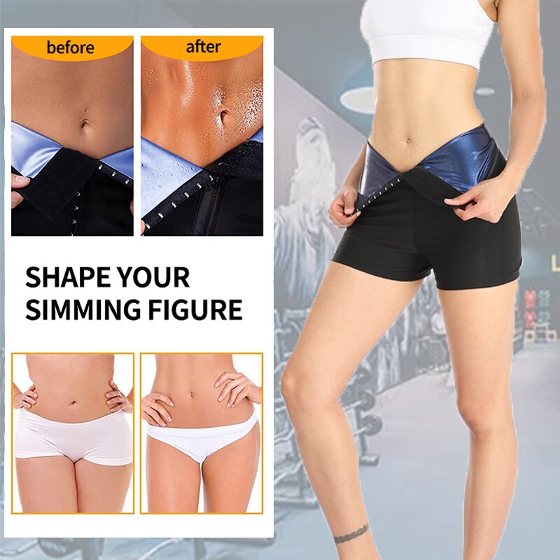 Sauna Shorts for Women Weight Loss Sweat Sauna Leggings High Waist Compression Slimming Body Shaper Waist Trainer Faja Shapewear - 0 Find Epic Store