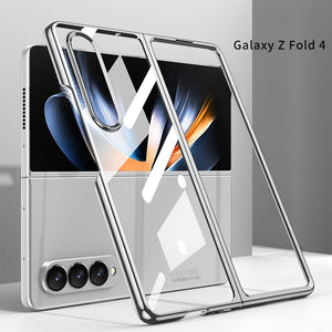 Original HD Transparent Case For Samsung Galaxy Z Fold 4 Shell Film Plating Phantom Full Shockproof Hard Plastic Cover - 0 Galaxy Z Fold 4 / Silver / United States Find Epic Store