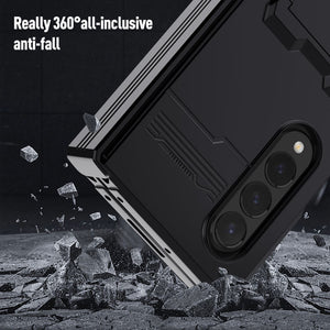 Case For Samsung Galaxy Z Fold 4 5G All-inclusive Drop Protection Kickstand Phone Case Non-Fingerprint Cover for Galaxy Z Fold 4 - 0 Find Epic Store