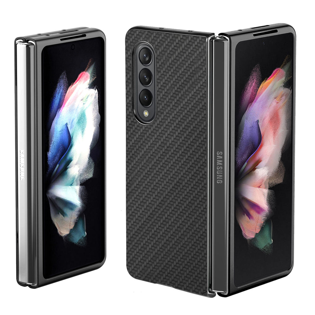 Case For Samsung Galaxy Z Fold 4 Carbon Fiber ,Samsung Galaxy Z Fold 3 Carbon Fiber Matte Slim Light Anti-Drop Case - 0 Find Epic Store